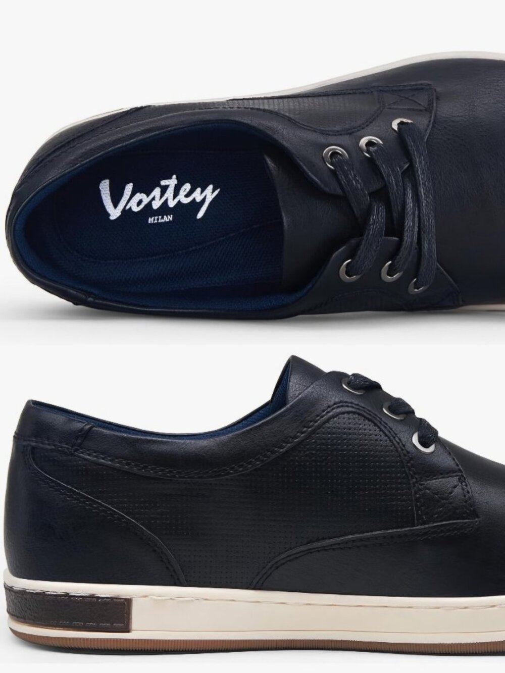 Black Leather Versatile Prevent Slippage casual tie comfortable shoe sneakers 12